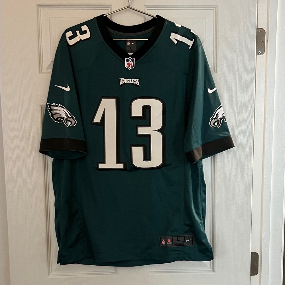 Nike On Field Philadelphia Eagles Midnight Green Nelson Agholor football jersey